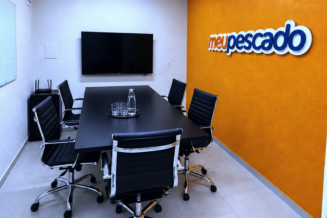 Sala de reunião do escritório do Meu Pescado