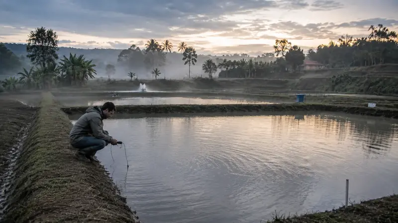Aquicultura no inverno: Por que o frio e a estratificação são seus maiores inimigos